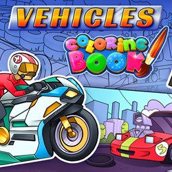 Coloring Book: Vehicles
