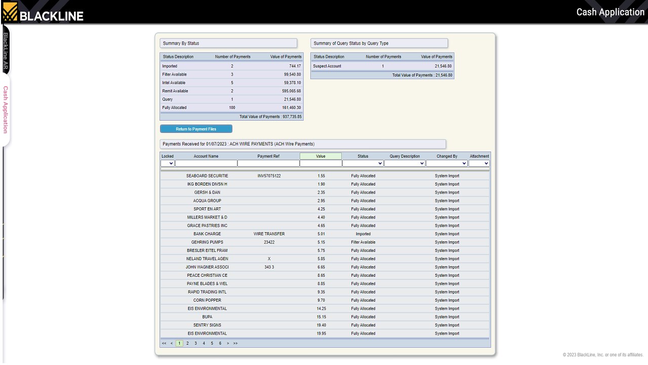 Snapshot 4 of BlackLine Accounts Receivable Connector for Dynamics 365 F&O