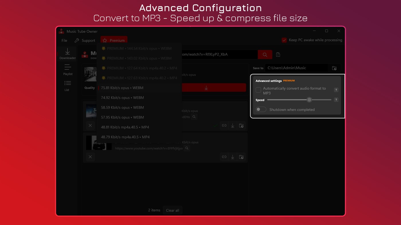 #6. Music Tube Owner - MP3 Downloader (Windows) Door: IO Stream