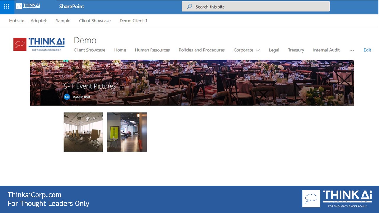 Snapshot 3 of Think AI SharePoint Intranet Builder