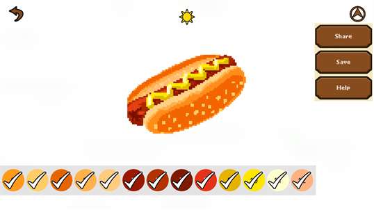 Food Color by Number: Pixel Art, Sandbox Coloring screenshot 7