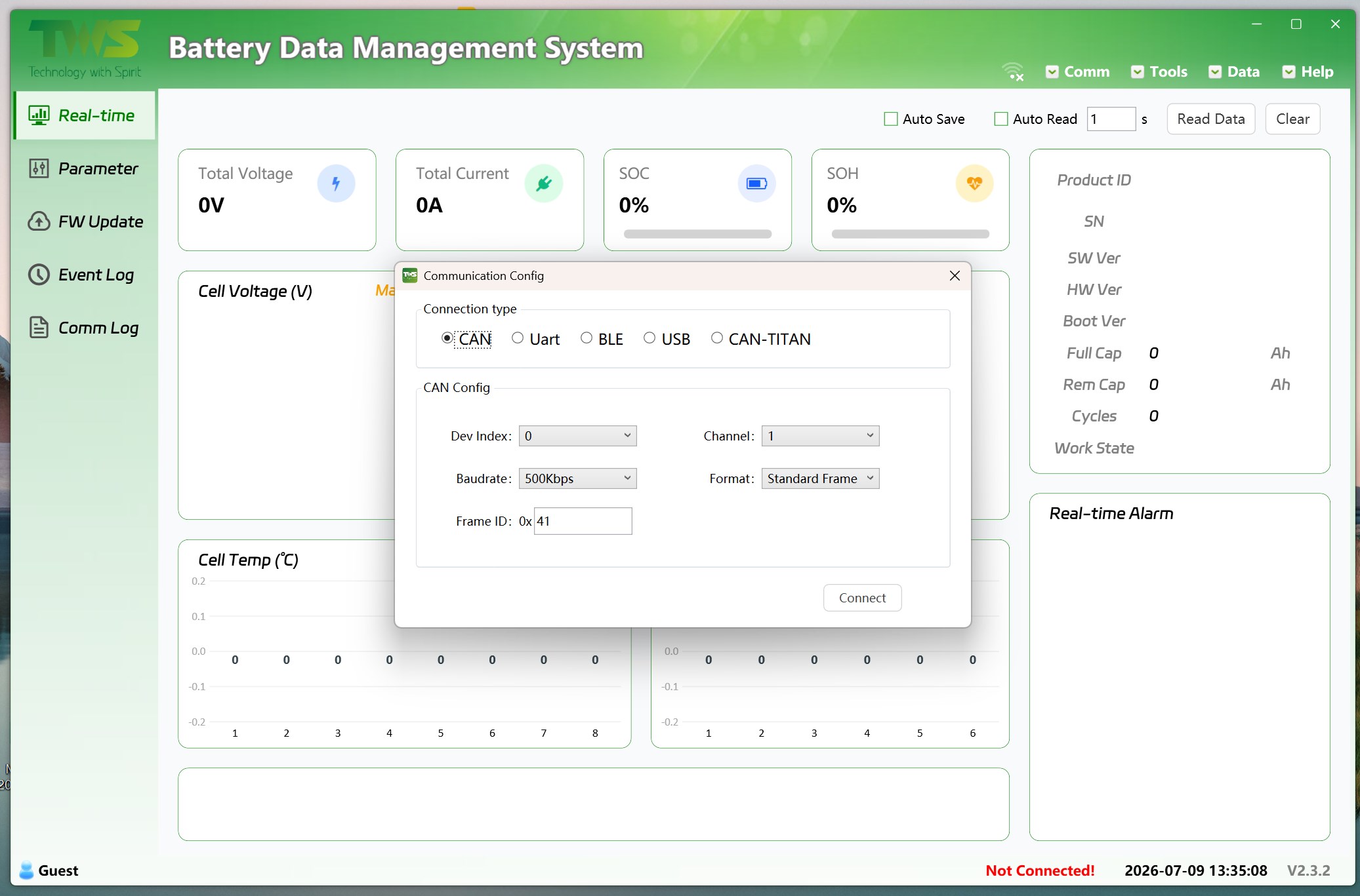 BMS Monitor screenshot
