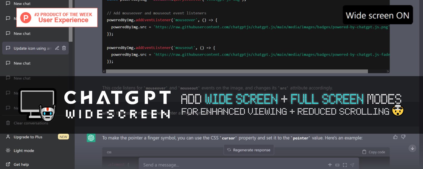 ChatGPT Widescreen