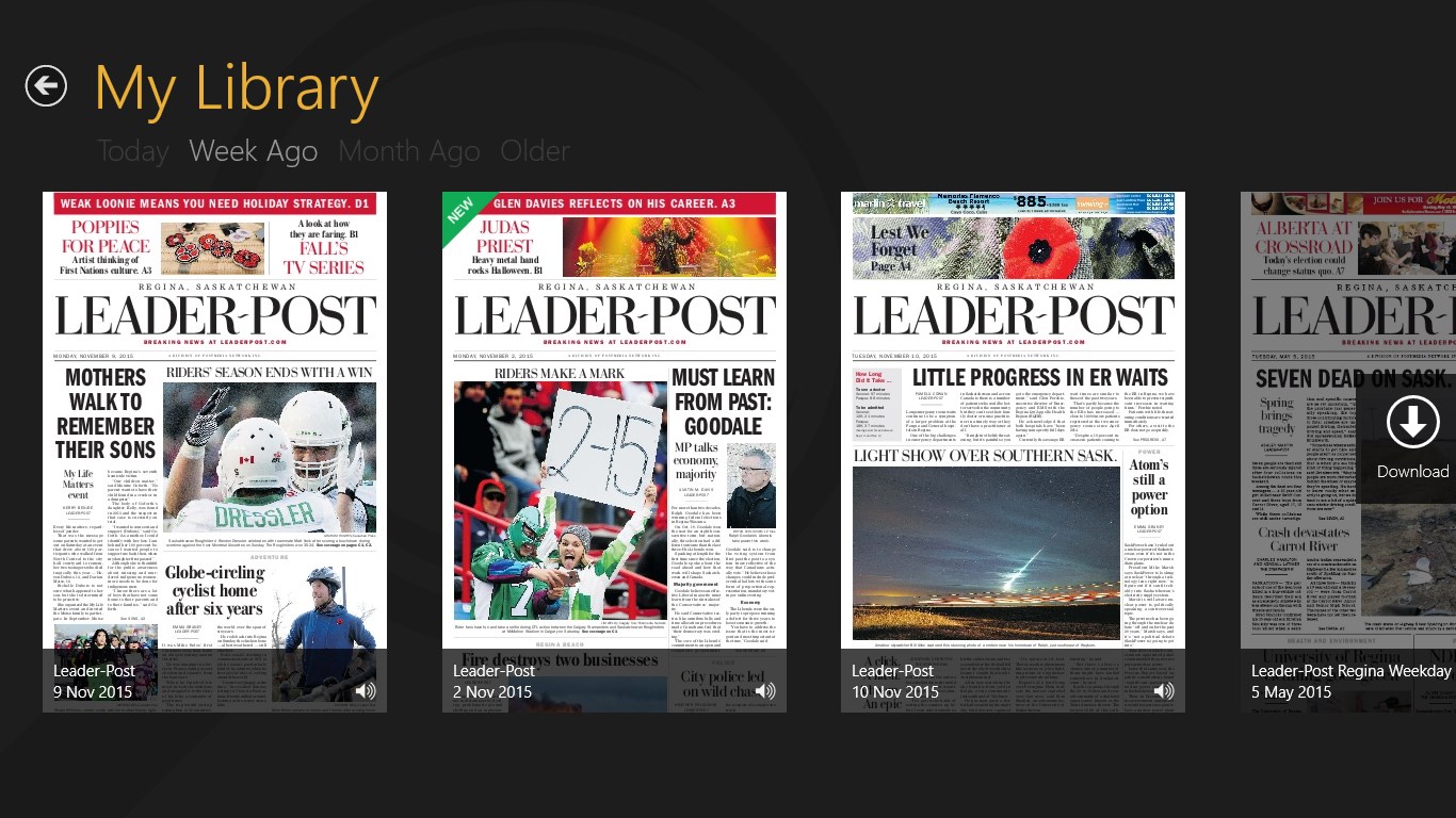 Regina LeaderPost ePaper for Windows 10