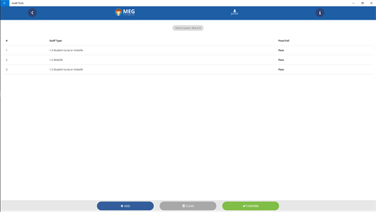 MEG Audit Tool screenshot 2