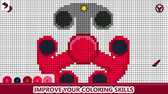 Fidget Spinner Color By Number - Pixel Art , Sandbox Coloring screenshot 3