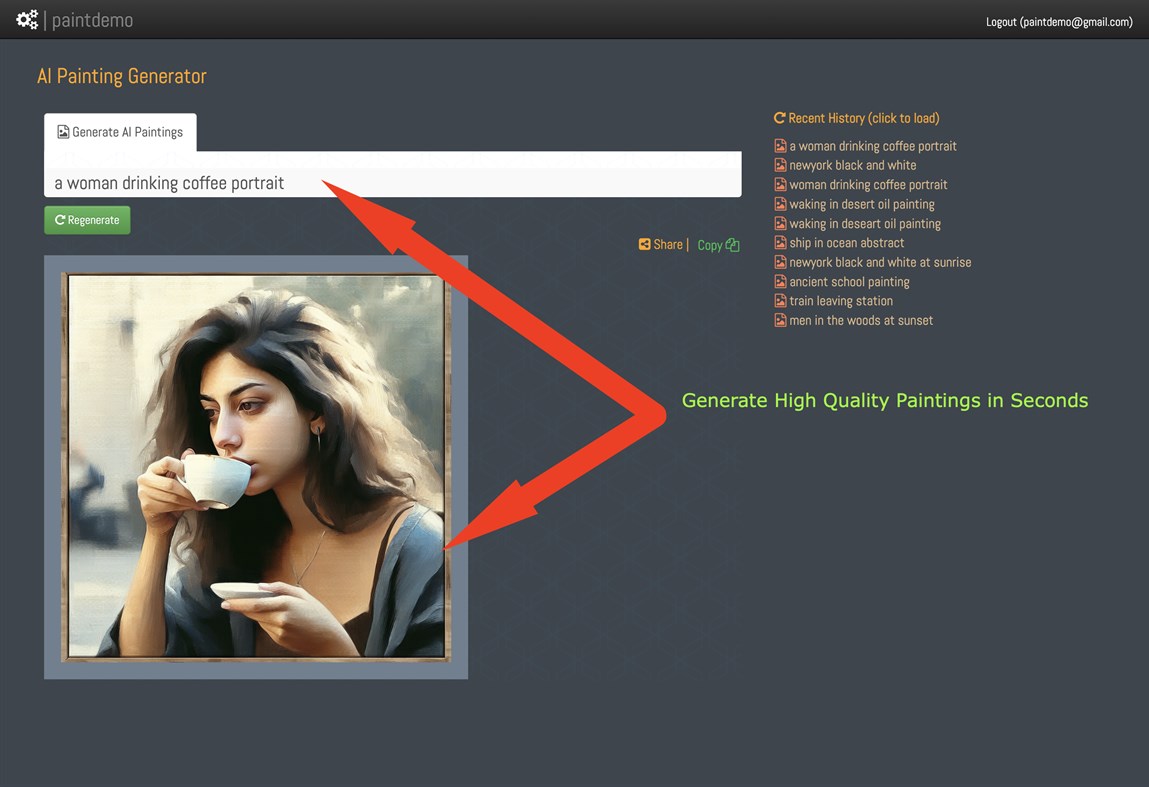 #5. AI Painting Generator (Windows) De: IW Technologies LLC