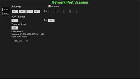 Network Port Scanner Screenshots 1