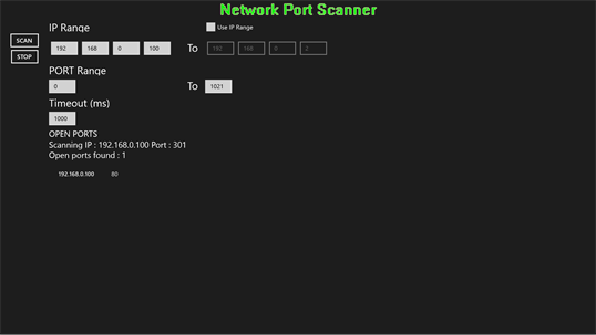 Network Port Scanner screenshot 1