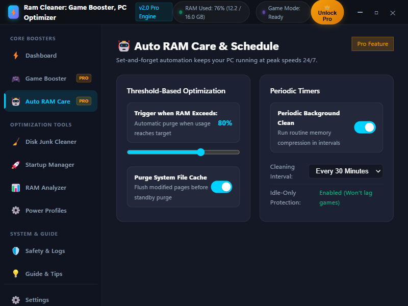 Ram Cleaner: Game Booster, PC Optimizer screenshot