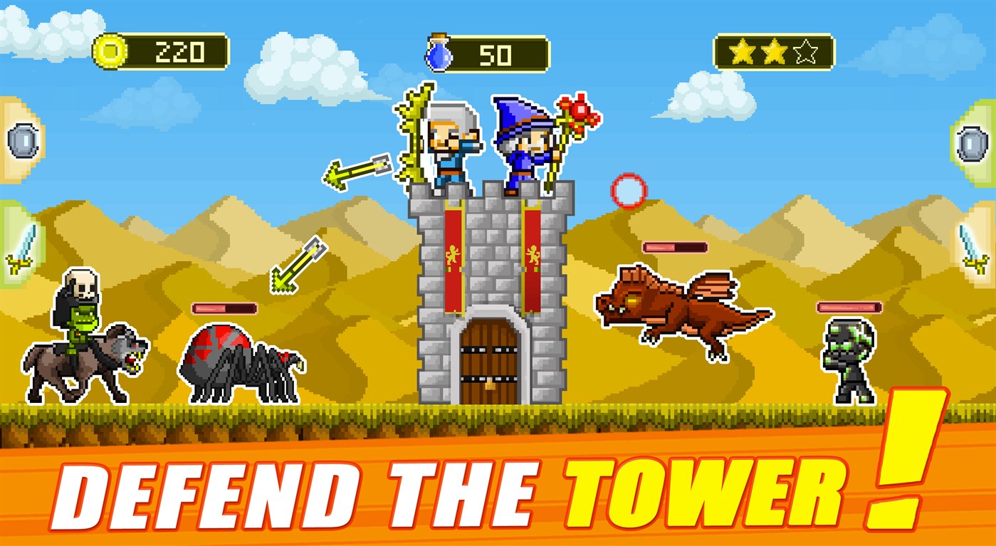 #1. Retro Defenders : Towers War (Windows) Av: Playtouch