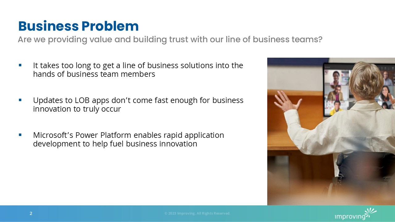 Snapshot 1 of Business Enablement Offering