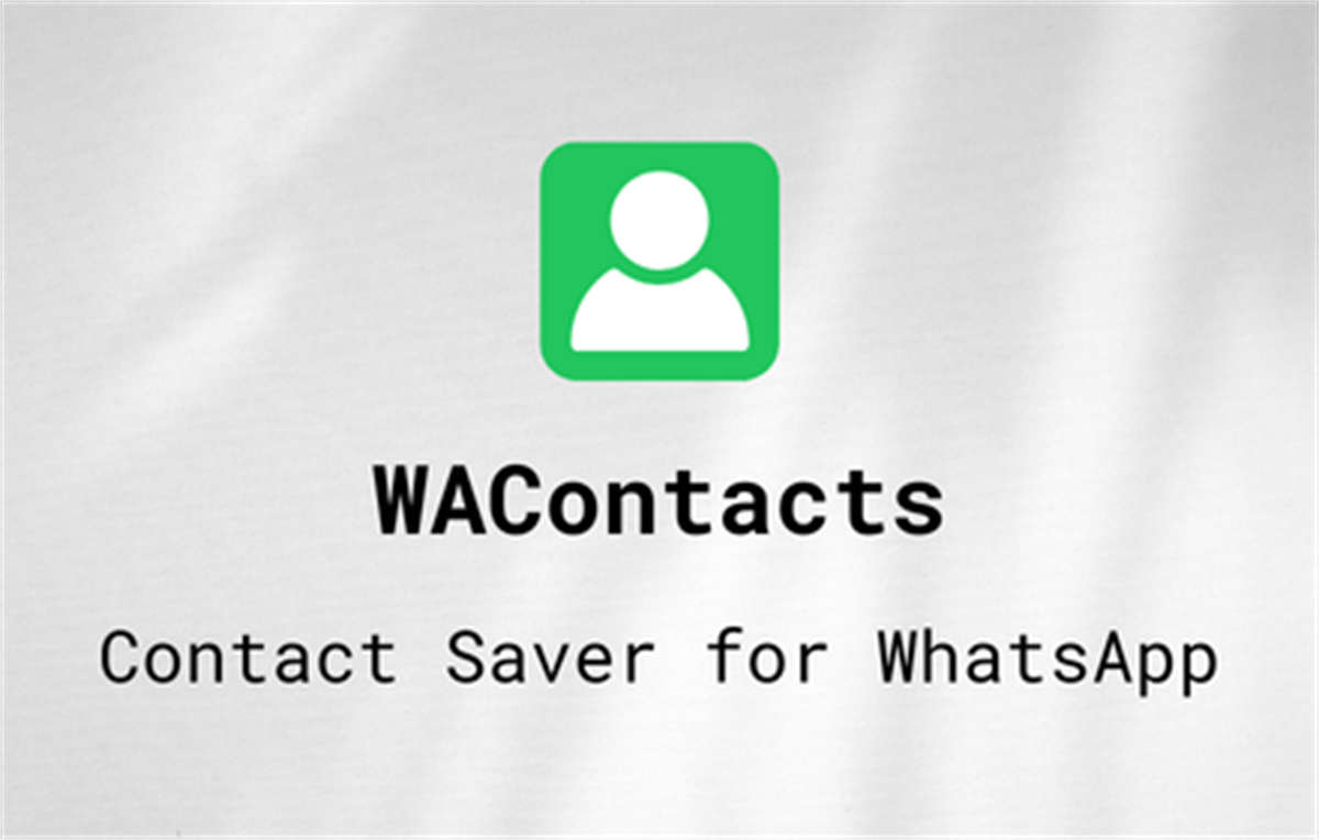 WAContacts - Export WhatsApp Contacts