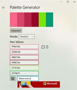 Palette Generator screenshot 1