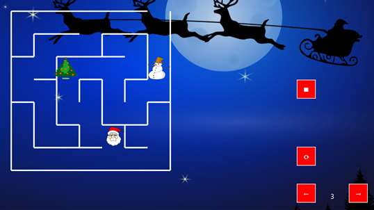 Xmas Tree Maze (santa vs the snowman) screenshot 2