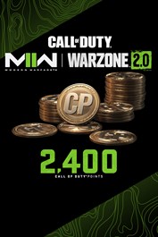 2,400 Modern Warfare® II or Call of Duty®: Warzone™ 2.0 Points
