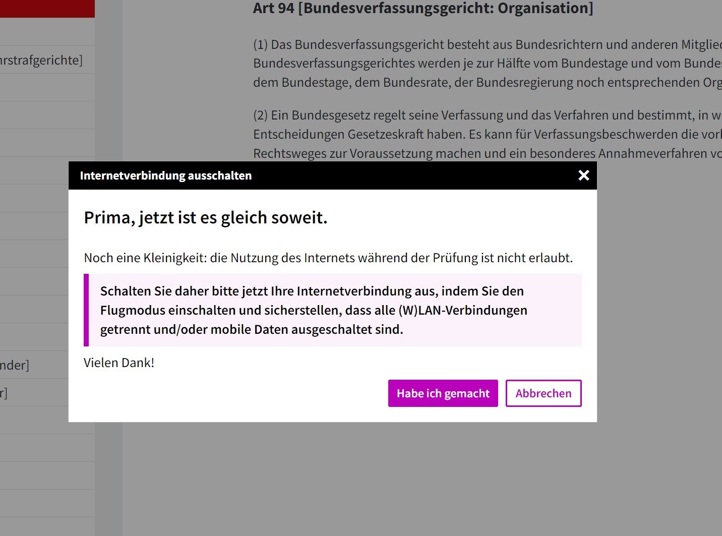 DVP Gesetzes-App screenshot