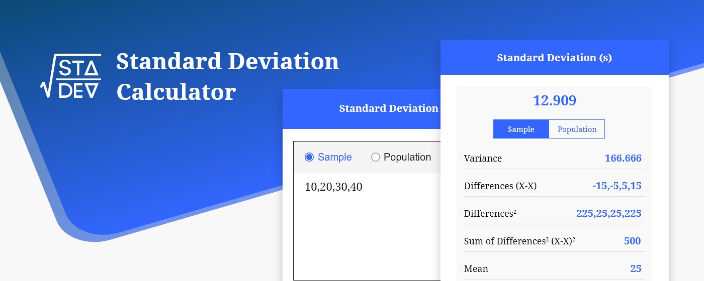 Standard Deviation Calculator