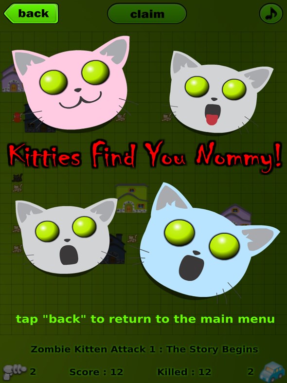 #7. Zombie Kitten Attack (Windows) Podle: The Code Zone