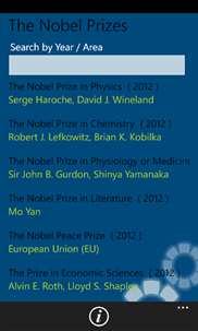 Nobel Prizes screenshot 1