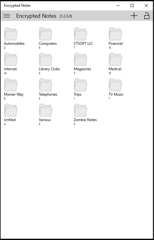 #3. Encrypted Notes UW (Windows) 由: CTsoft