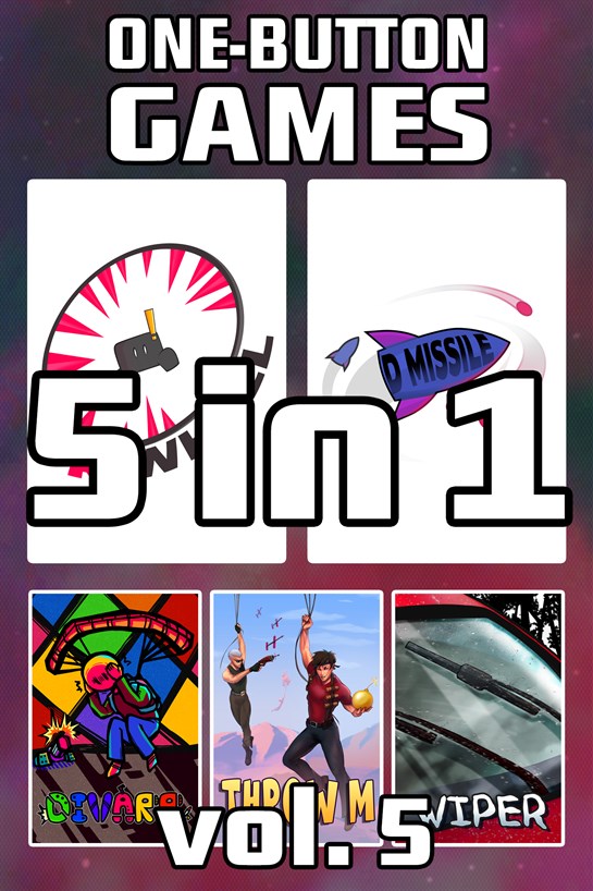 Boksbillede af One Button Games 5-in-1 vol. 5