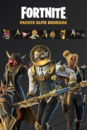 Pacote Elite Dourada do Fortnite