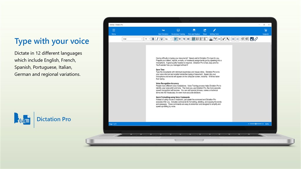 Dictation Pro Microsoft Apps