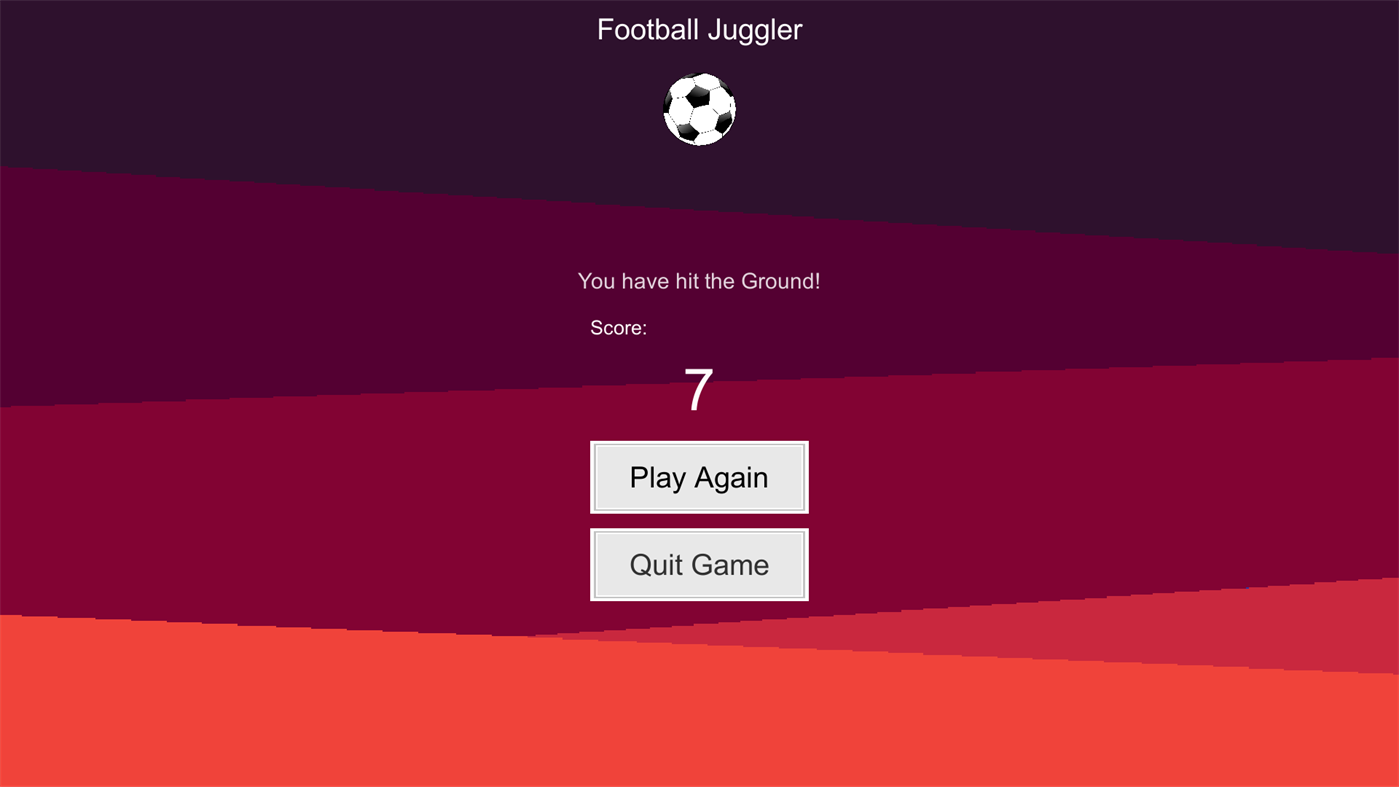 #2. Football juggler (Windows) By: CSTRSK