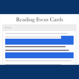 Read and Focus Card