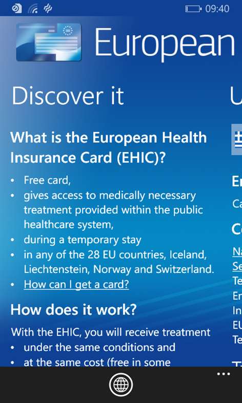 European Health Insurance Card Screenshots 2