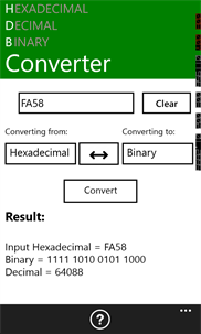 HexDecBinConverter screenshot 1