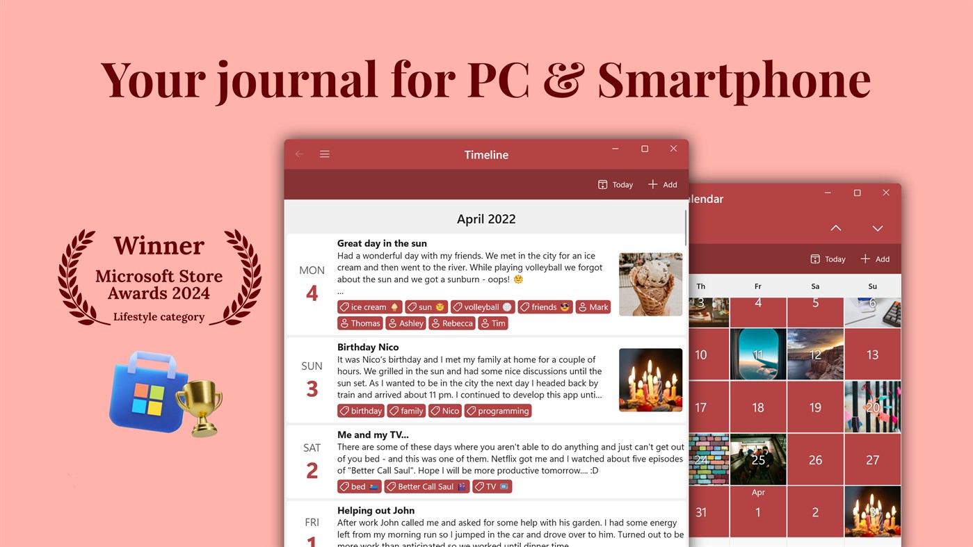 #1. Diarium: Journal & Diary (Windows) Által: T. Partl