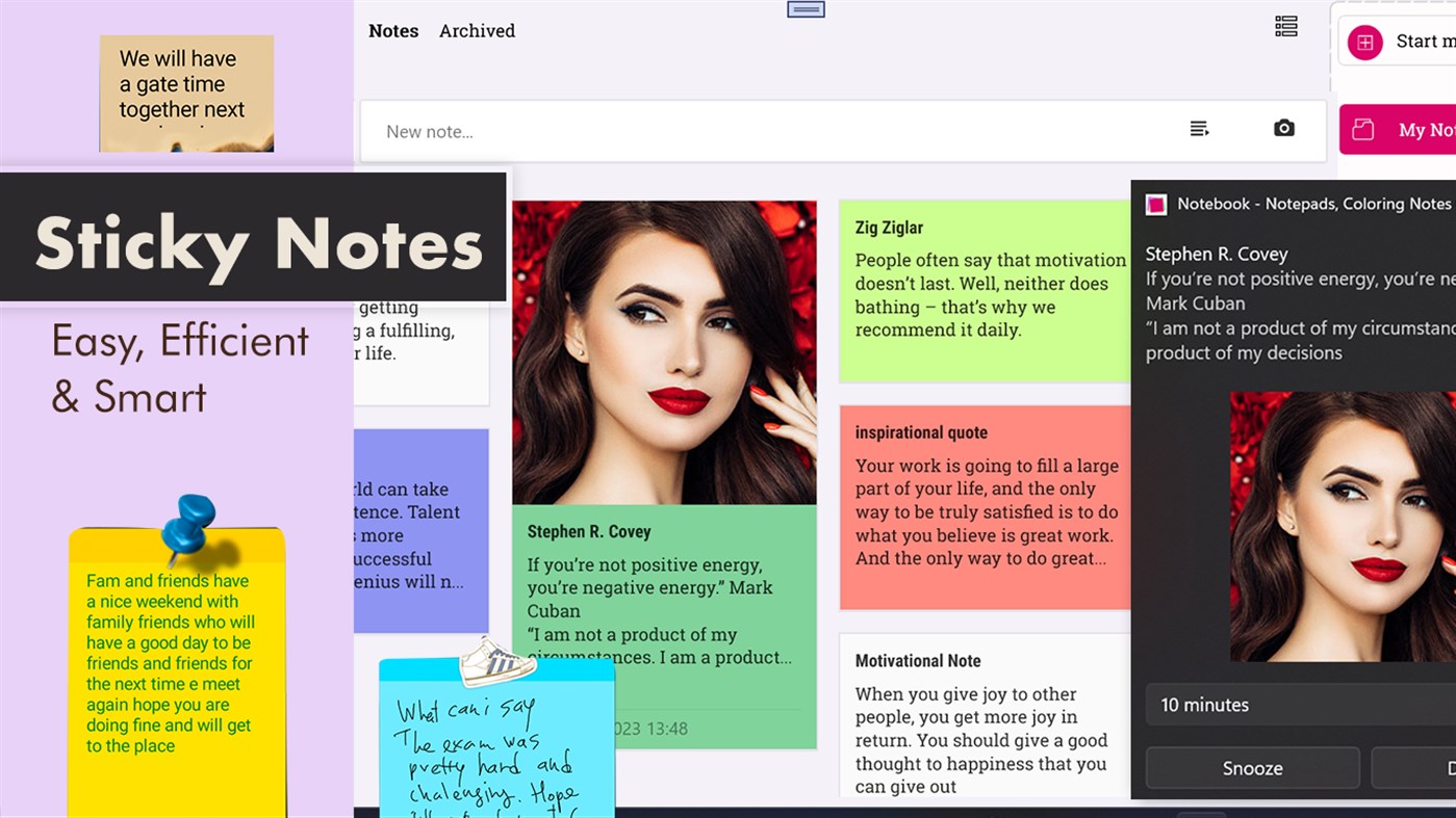 #1. Notebook - Notepads, Coloring Notes Organizer (Windows) Podle: PicsCanvas
