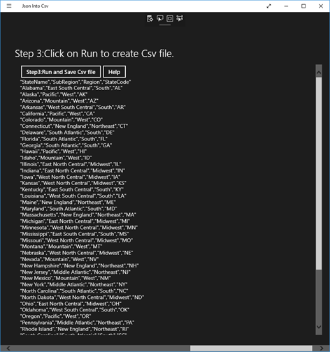 Json Into Csv file Screenshots 2