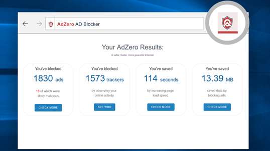 AdZero Adblocker screenshot 2