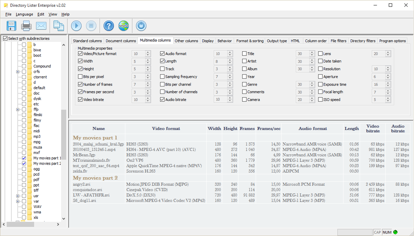 #6. Directory Lister (Windows) By: KRKsoft