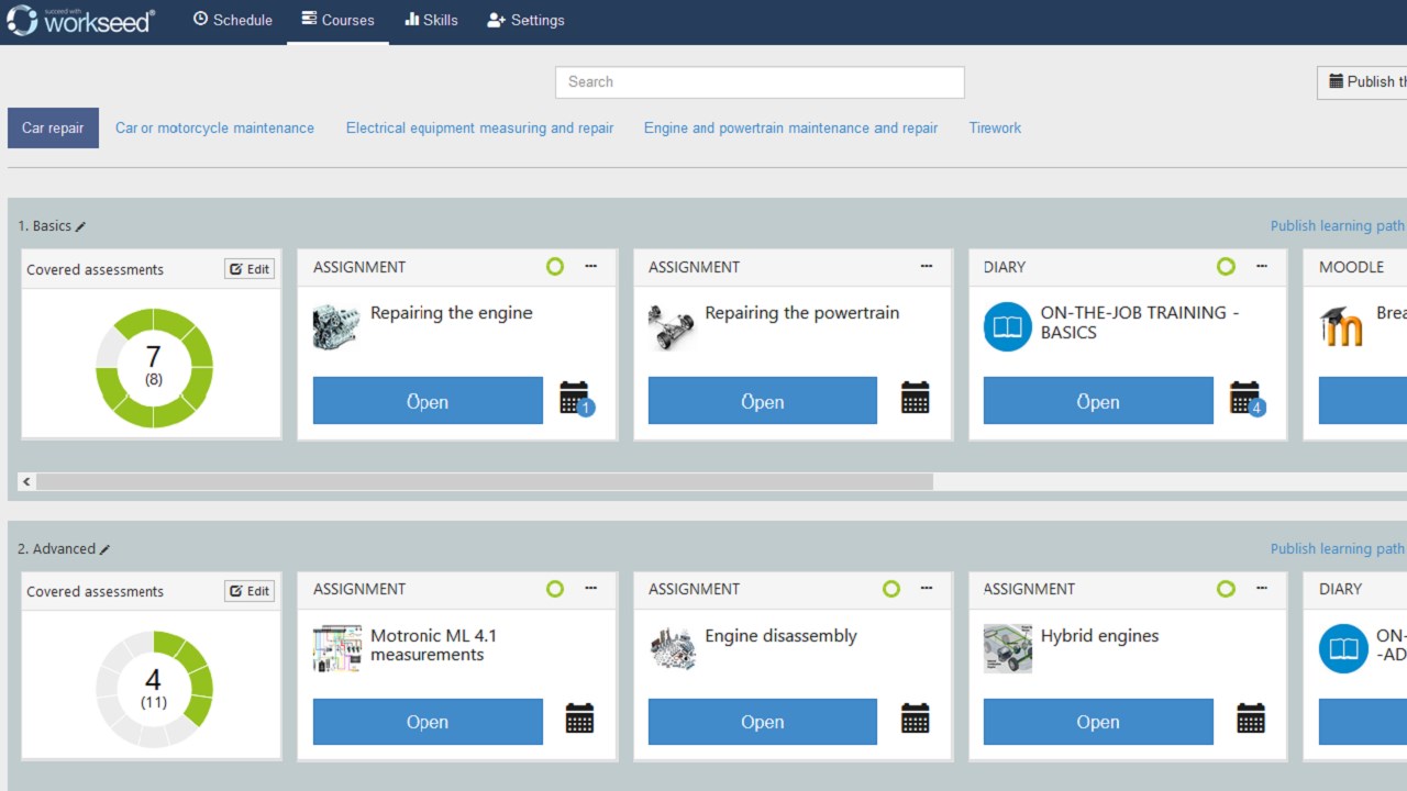 Snapshot 1 of Workseed SaaS