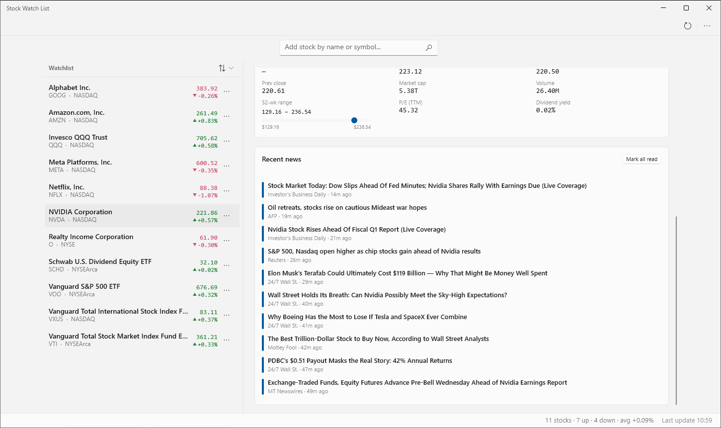 Stock Watch List screenshot 4