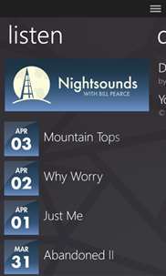 Nightsounds screenshot 1