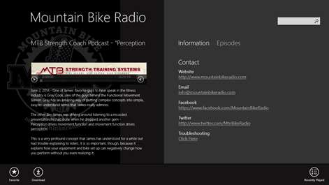 Mountain Bike Radio Screenshots 2