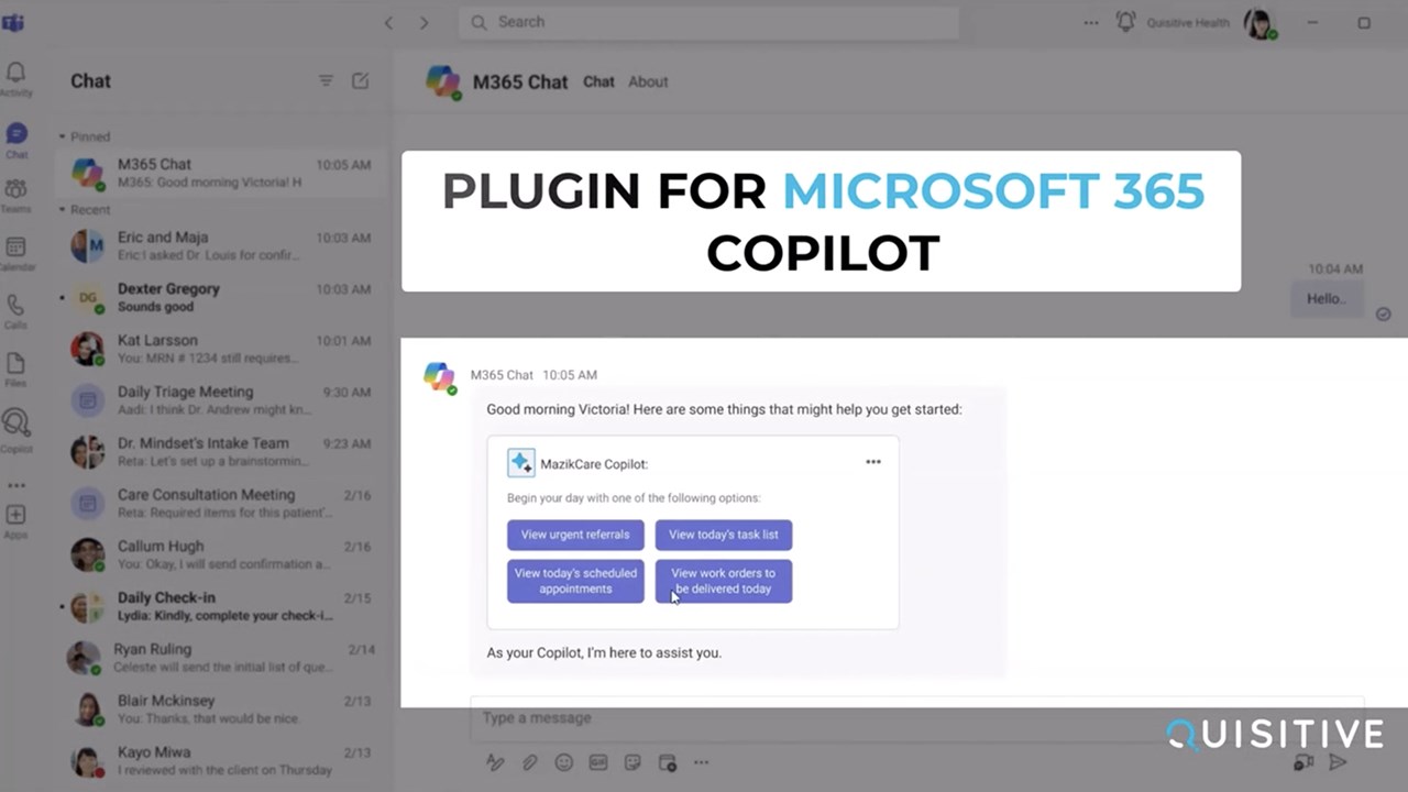 Snapshot 3 of MazikCare Copilot