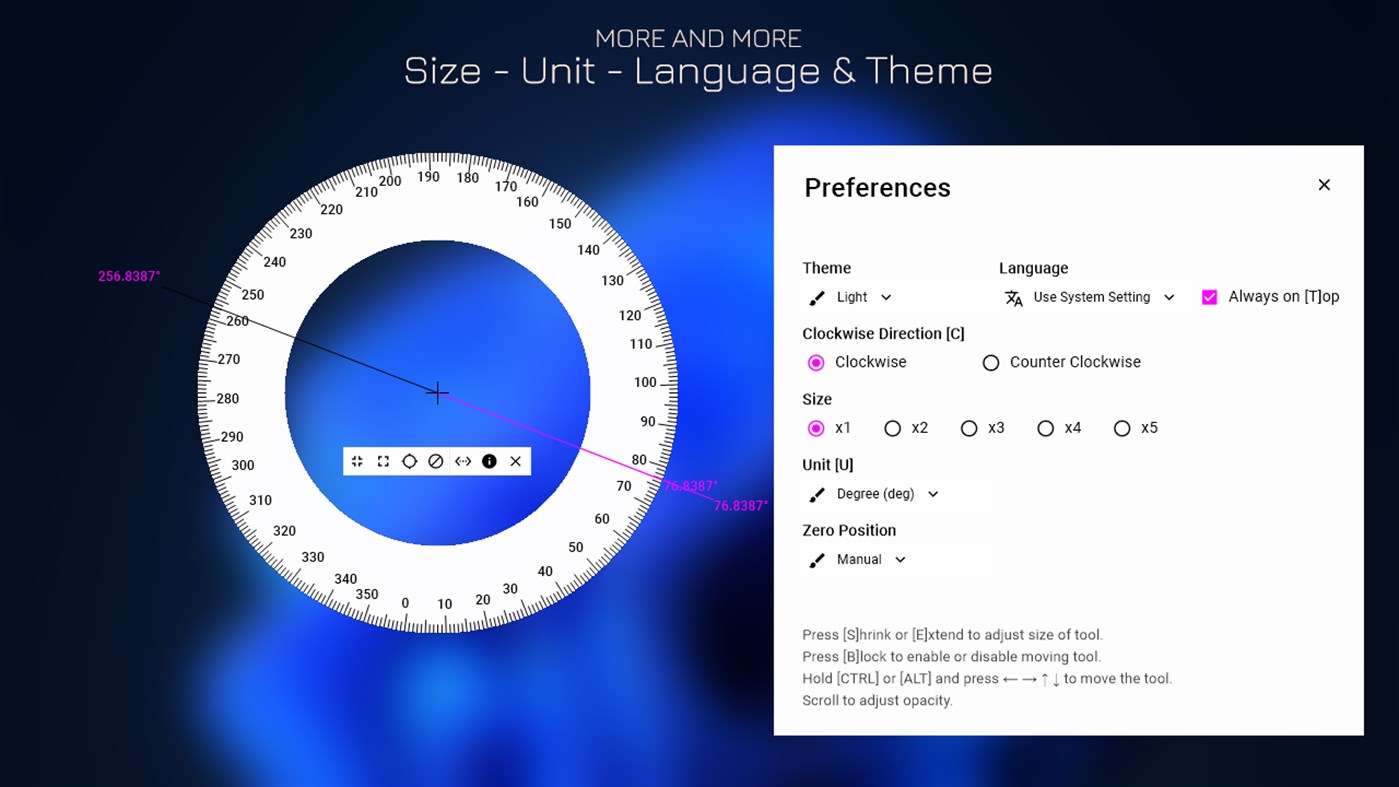 #6. Measure Angle on Screen - Pissa Ruler (Windows) Podle: IO Stream