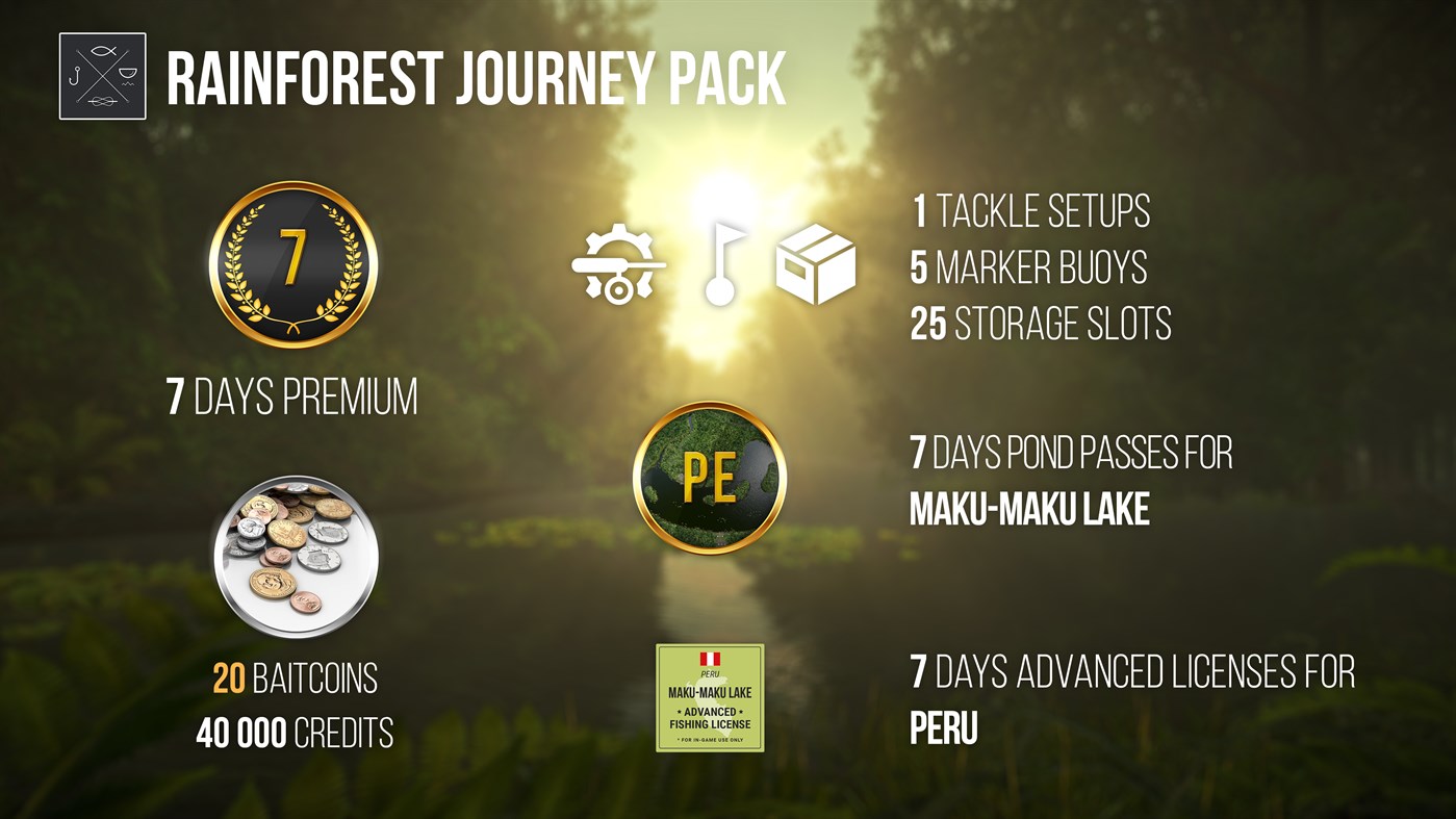 #2. Fishing Planet: Rainforest Journey Pack (Windows) By: Fishing Planet LLC