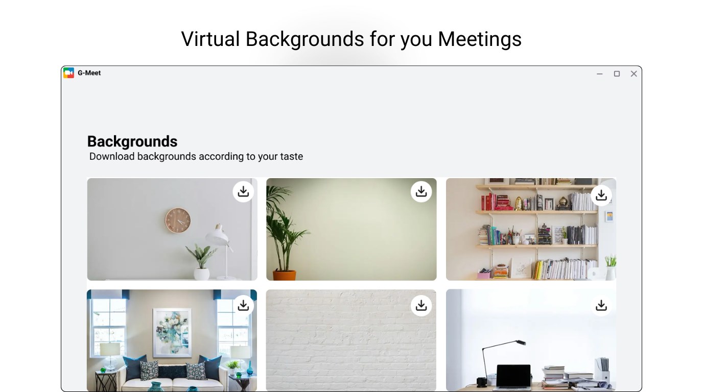 GMeet - Meeting Scheduler and Backgrounds screenshot