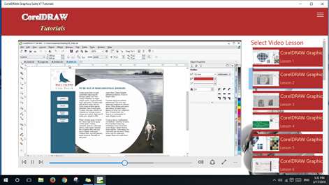 CorelDRAW Graphics Suite X7 Tutorials Screenshots 1