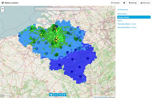Air Quality Belgium screenshot 1