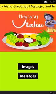 Happy Vishu Greetings Messages and Images screenshot 1