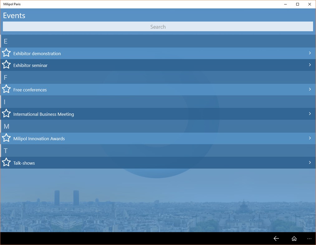 #4. Milipol Paris (Windows) By: Goomeo