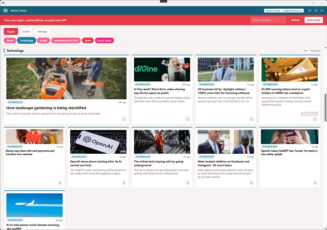 #1. Metre2 News (Windows) By: metre2